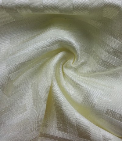 TB-FDN  提花桌布  枱布 100％滌  橫豎條紋-米白 橫間紋  JARDIN STRIPE 45度照